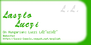 laszlo luczi business card